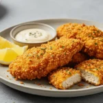 Crispy Air Fryer Panko Chicken served with dipping sauce